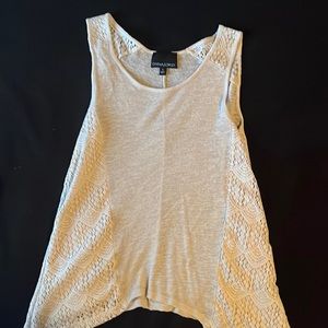 Sleeveless Top with Lace Sides and underlay